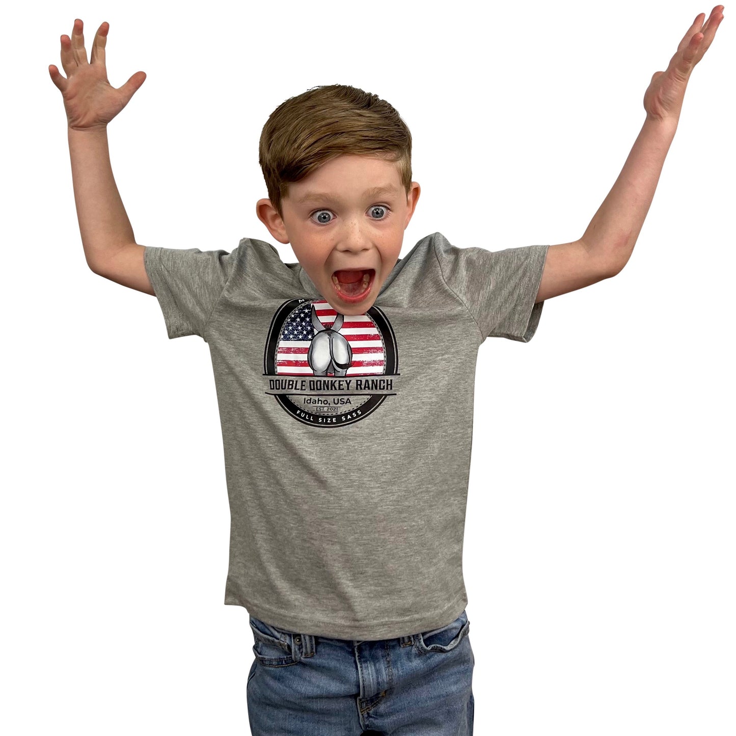 Youth American Flag Donkey Tee