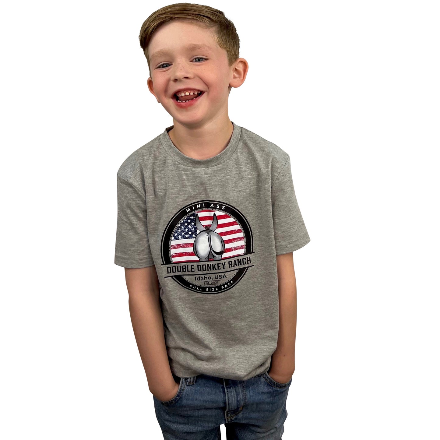 Youth American Flag Donkey Tee