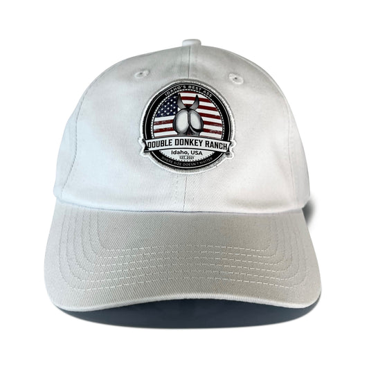 White American Flag Retro Baseball Cap