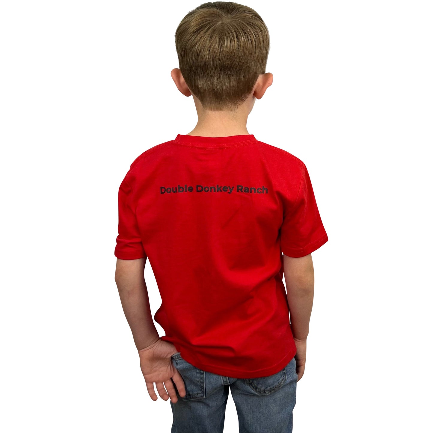 Youth Red American Donkey Tee